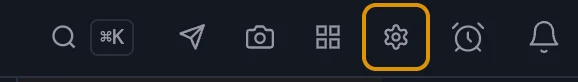 Chart Settings Icon